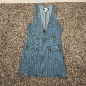 Denim mini dress